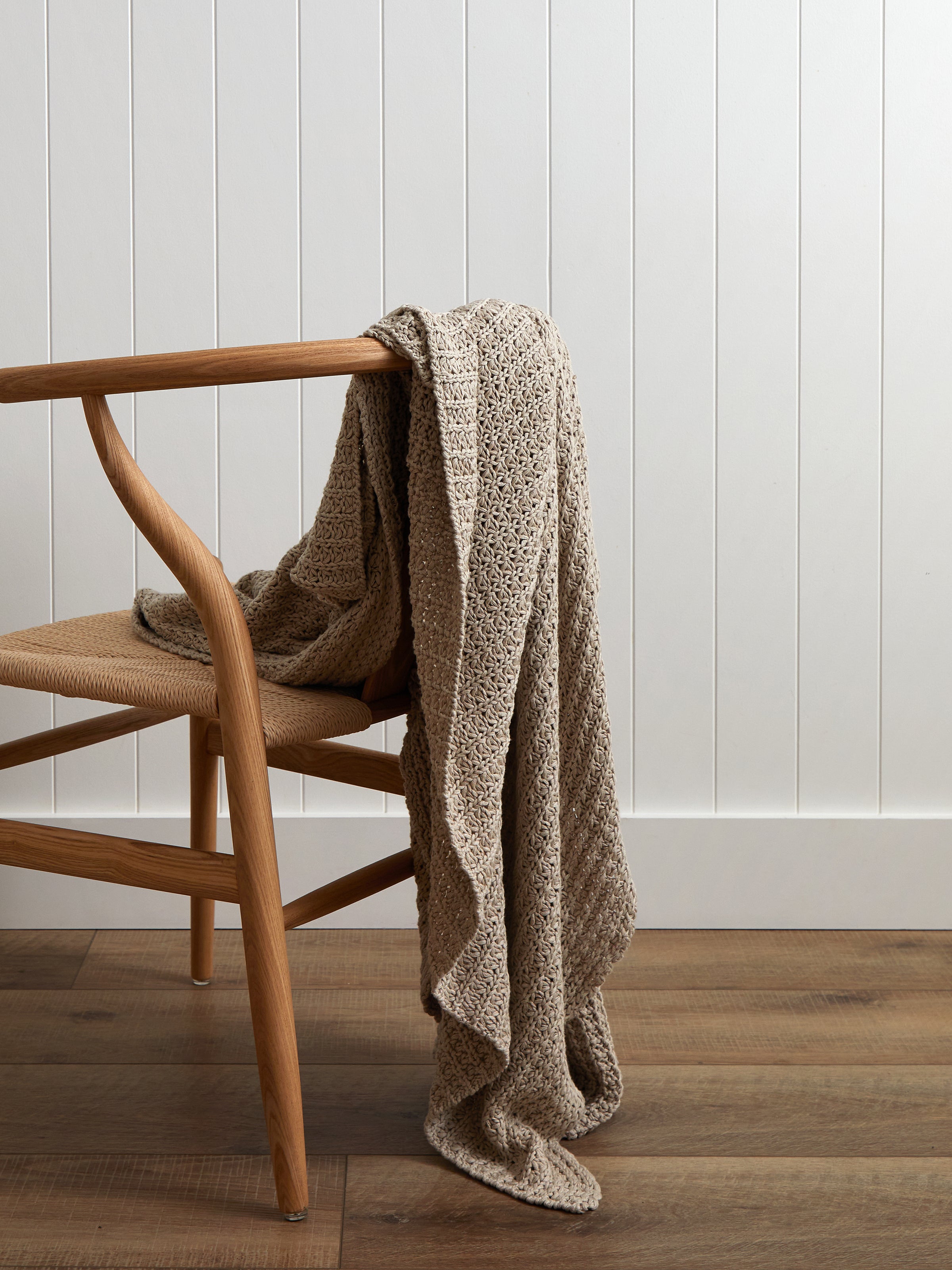 Omaha Cotton Throw | Beige-1