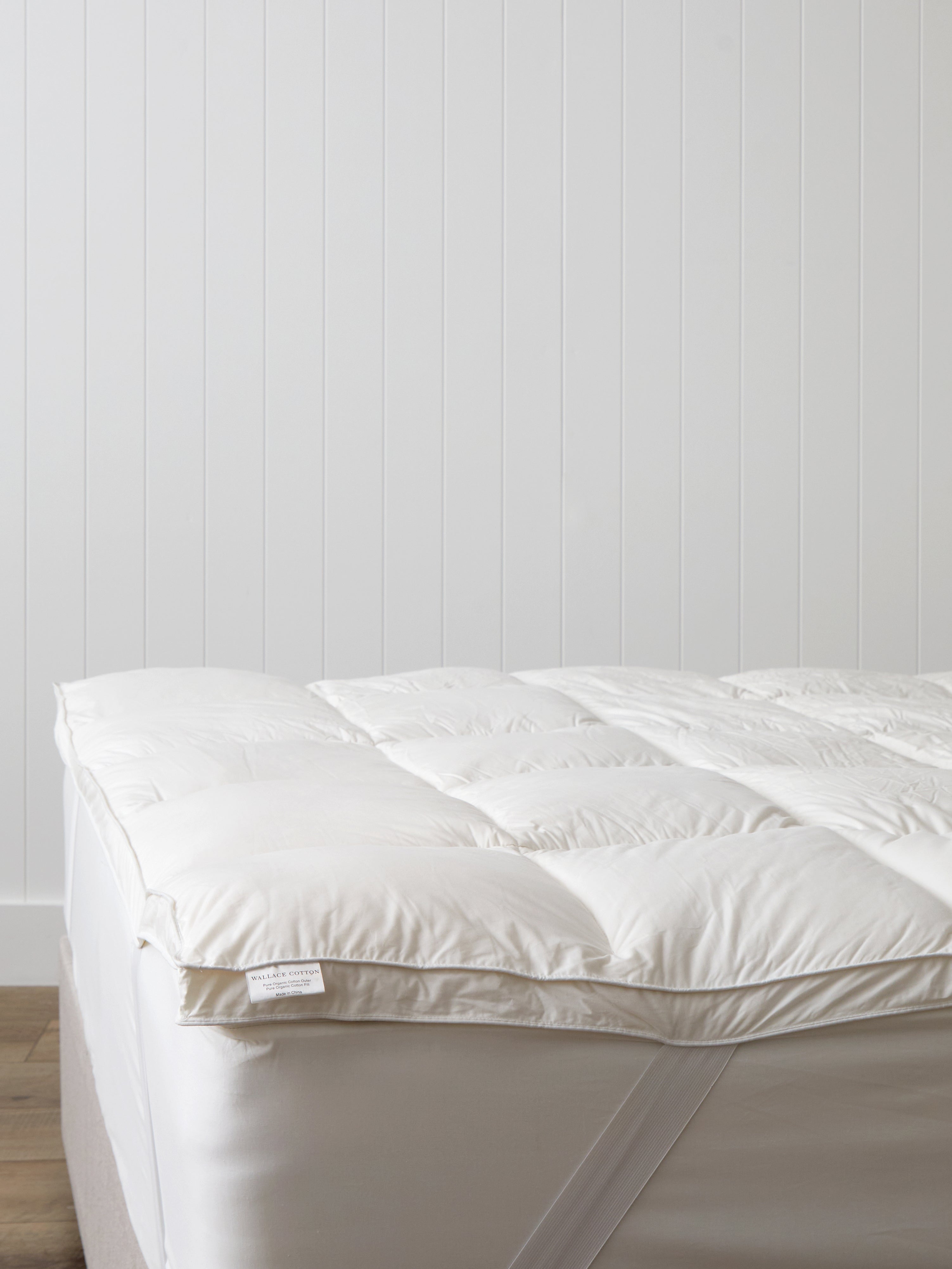 Organic Cotton Mattress Topper | White-1