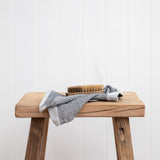 Organic Cotton Waffle Washcloth Set of 3 | Black White-4
