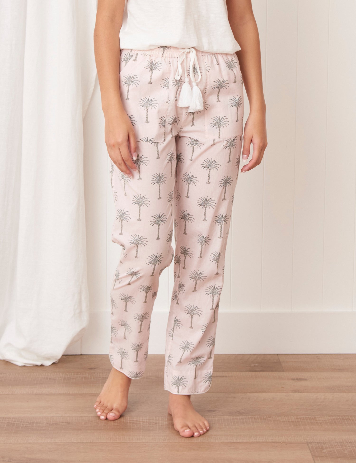 Palm Springs PJ Pants | Pale Pink-1