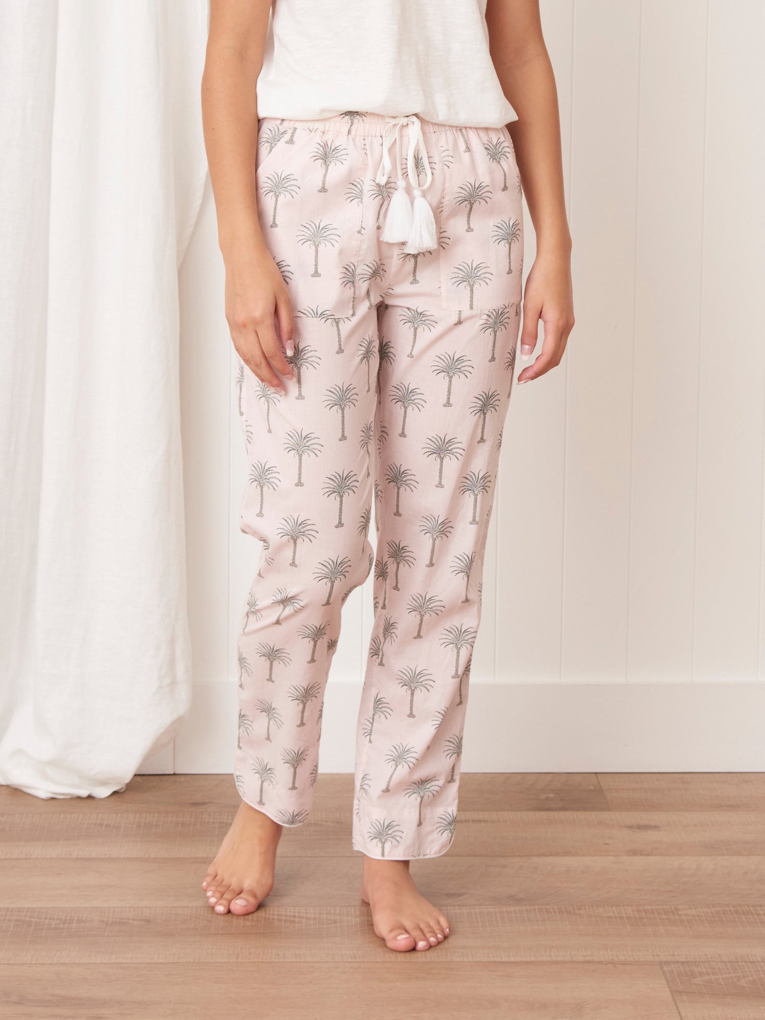 Palm Springs PJ Pants | Pale Pink-1