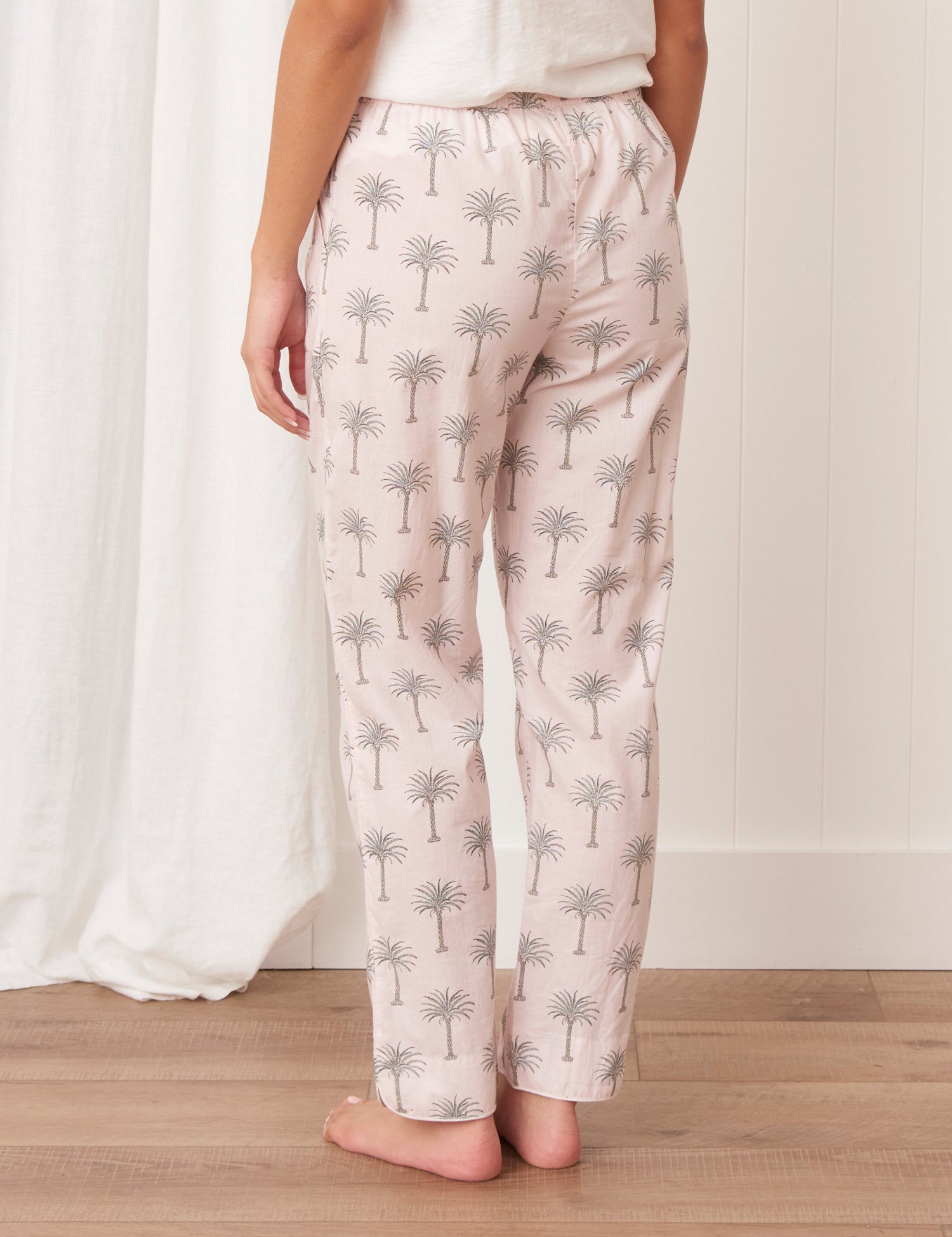 Palm Springs PJ Pants | Pale Pink-4