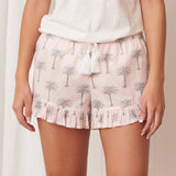 Palm Springs Sleep Shorts | Pale Pink-3