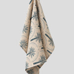 Palmetto Linen Tea Towel | Blue Natural-1