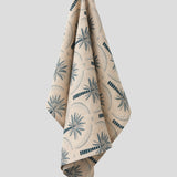 Palmetto Linen Tea Towel | Blue Natural-1