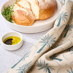 Palmetto Linen Tea Towel | Blue Natural-2