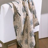 Palmetto Linen Tea Towel | Blue Natural-3