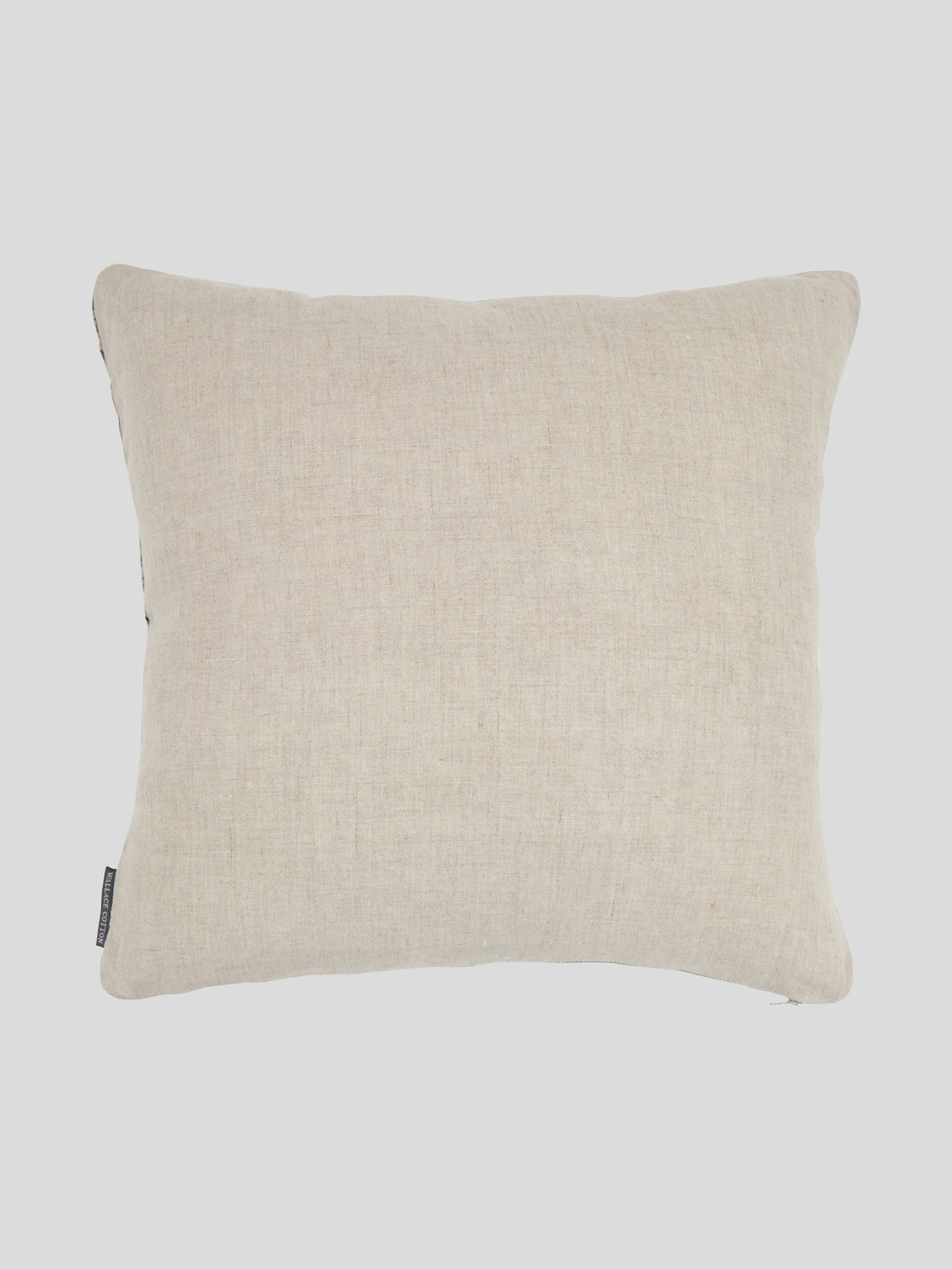 Palmetto Square Cushion Cover | Blue Natural-3