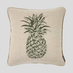 Panama Embroidery Square Cushion Cover | Natural-1