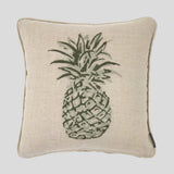 Panama Embroidery Square Cushion Cover | Natural-1
