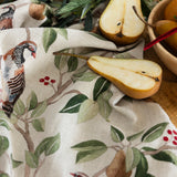 Partridge Linen Tea Towel | Multi-2