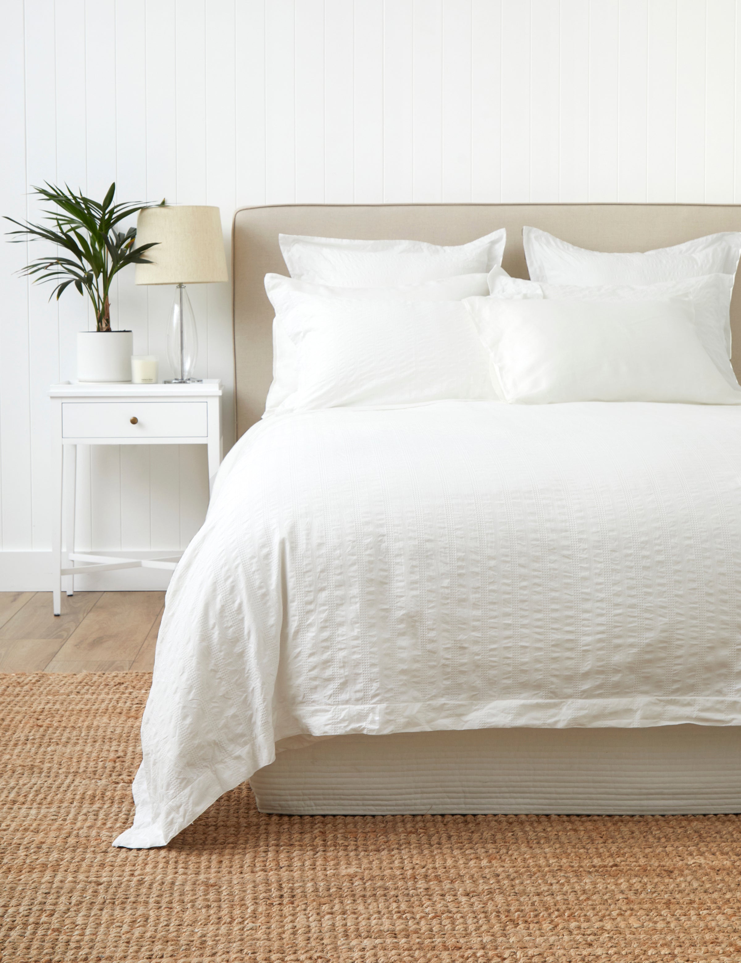 Patience Duvet Cover Set | White-1