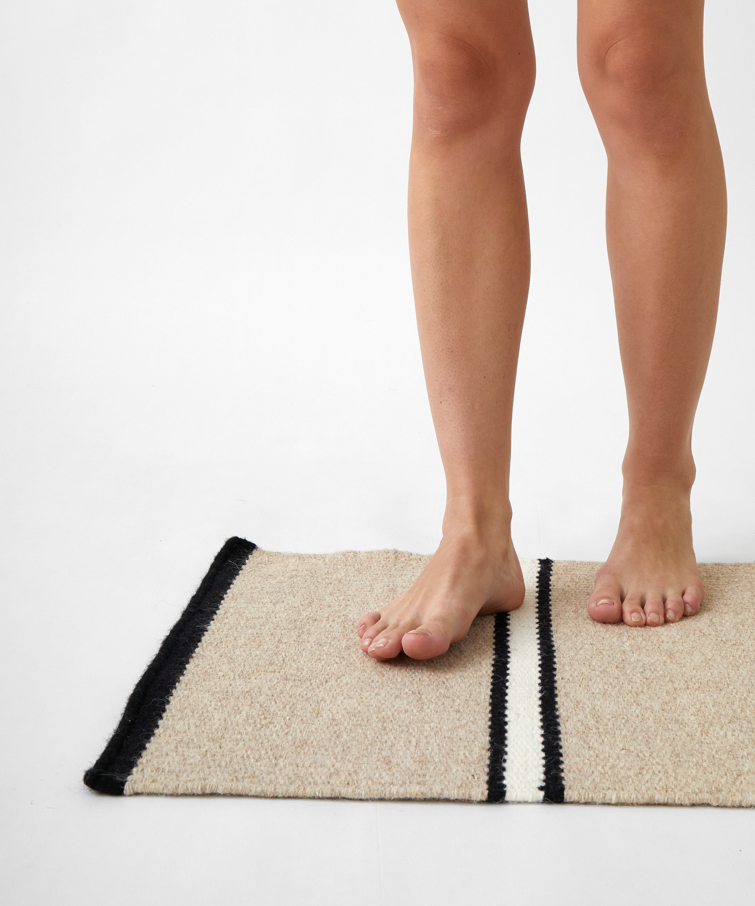 Patio Door Mat | Black Stripe-1