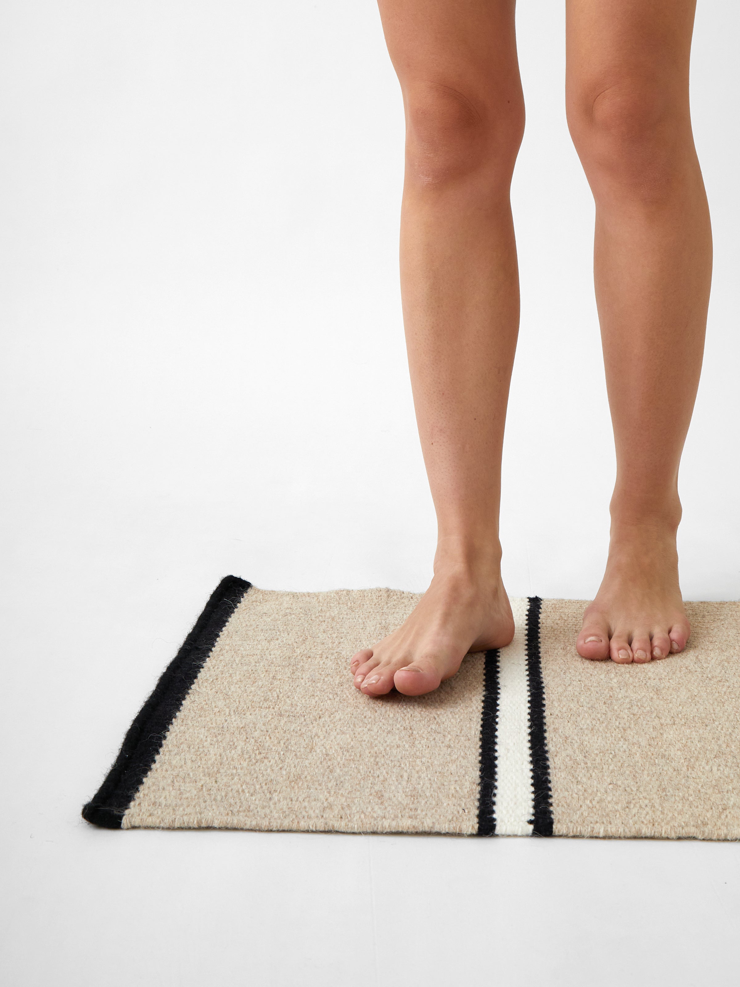 Patio Door Mat | Black Stripe-1