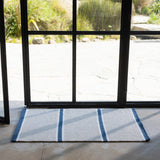 Patio Door Mat | Blue Stripe-2