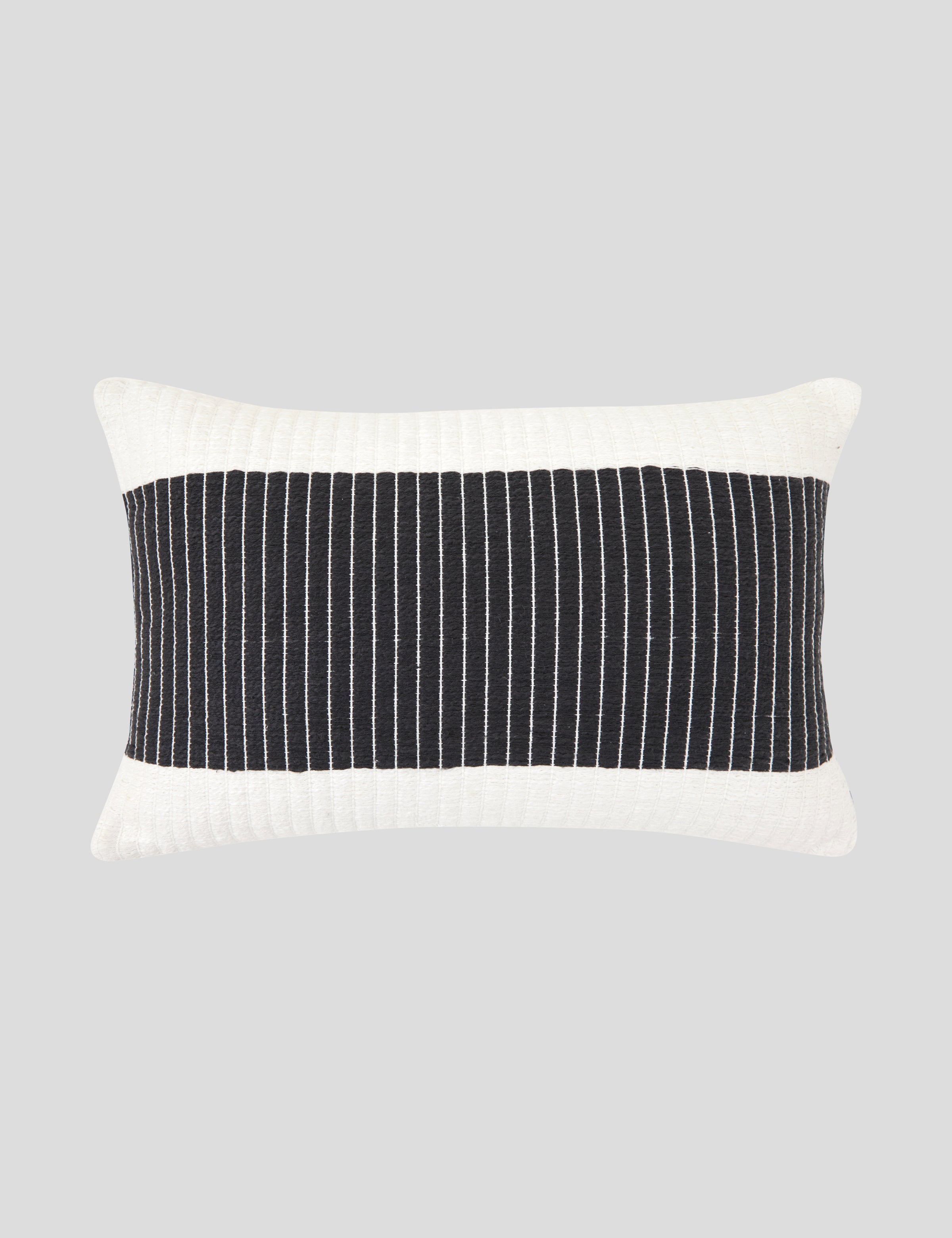 Pavilion Rectangle Cushion Cover | Charcoal-1