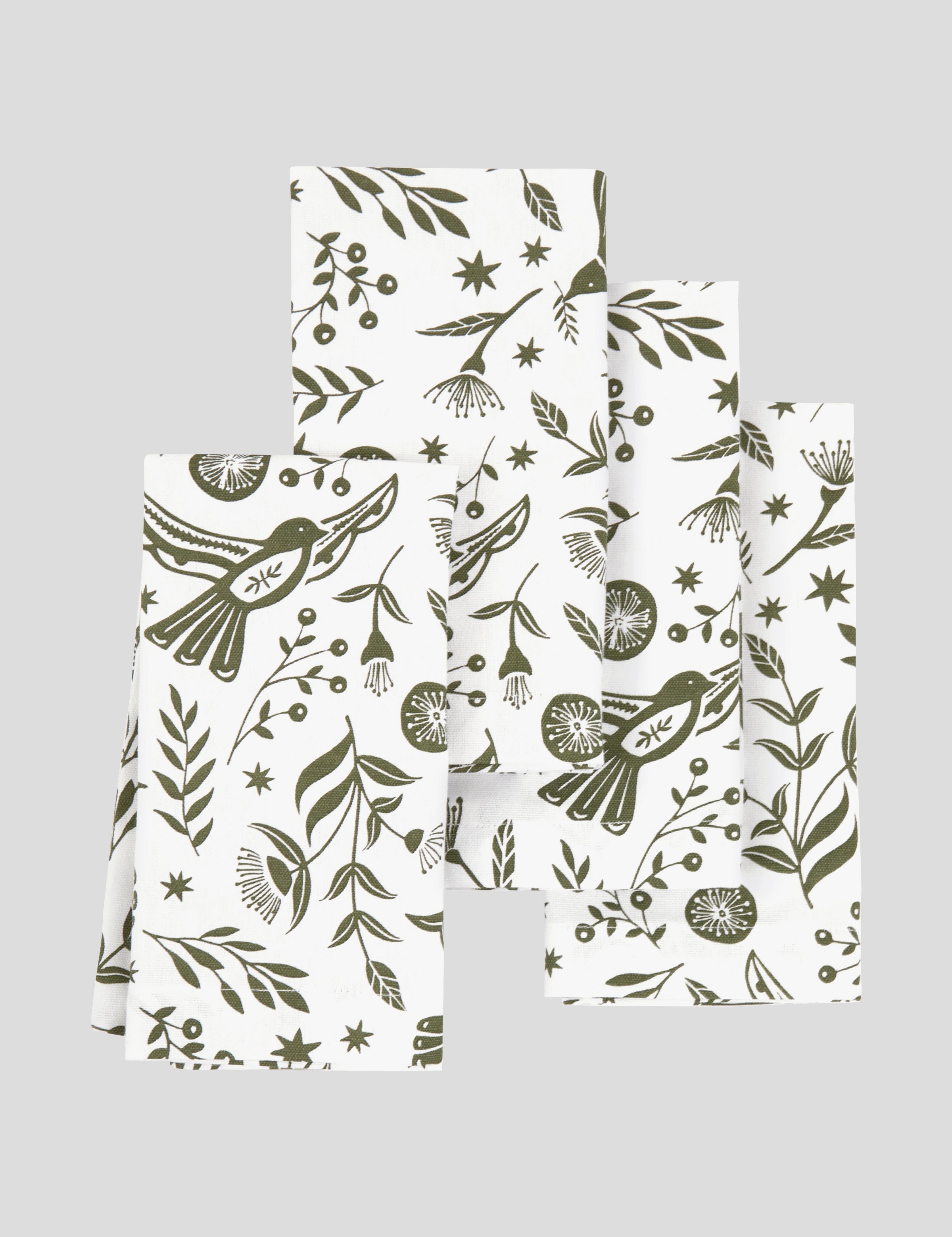 Peace Doves Napkin Sets of 4 | Green-1