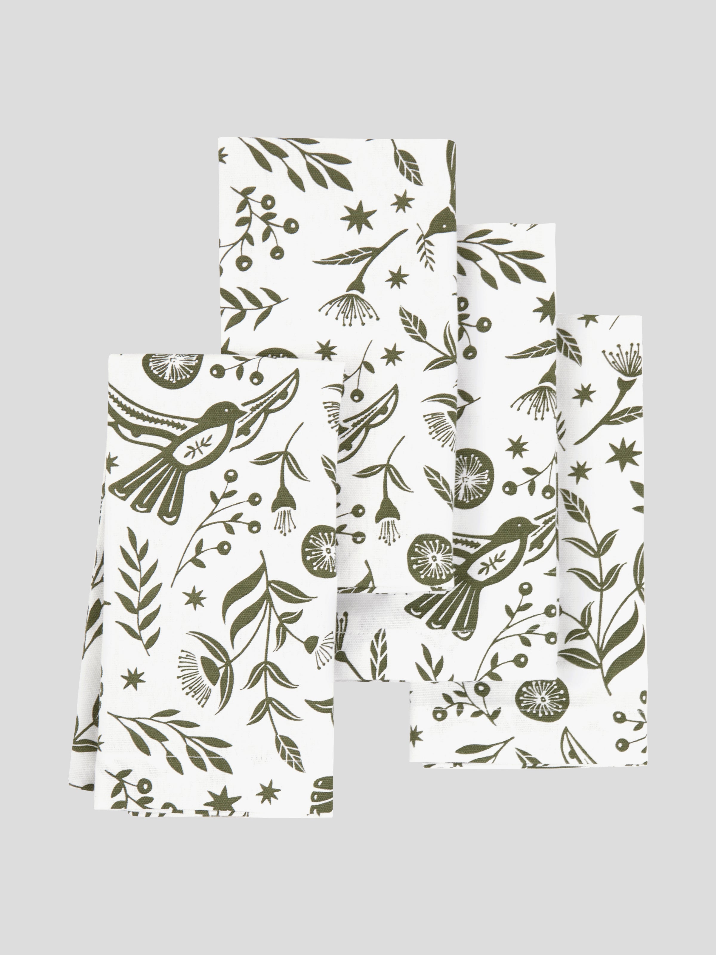 Peace Doves Napkin Sets of 4 | Green-1