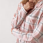 Penny Organic Cotton Knit Nightshirt | Pink Gingham-2