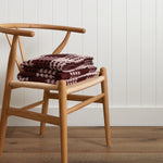 Arlo Waffle Blanket | Merlot / Pink-1