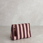 Tula Medium Bath Bag | Red/Pink Stripe-1