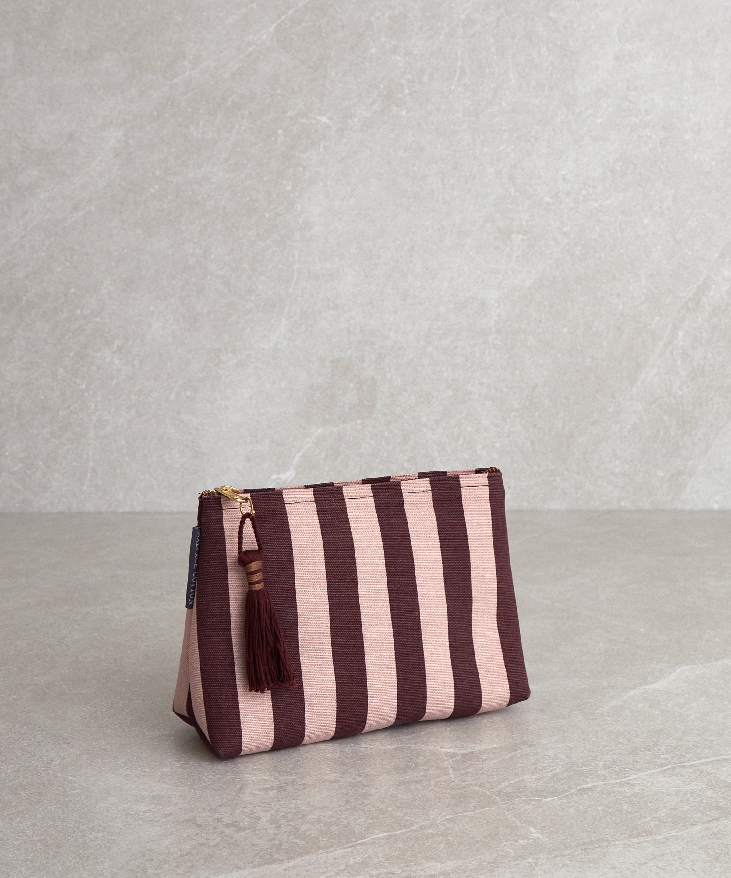 Tula Medium Bath Bag | Red/Pink Stripe-1