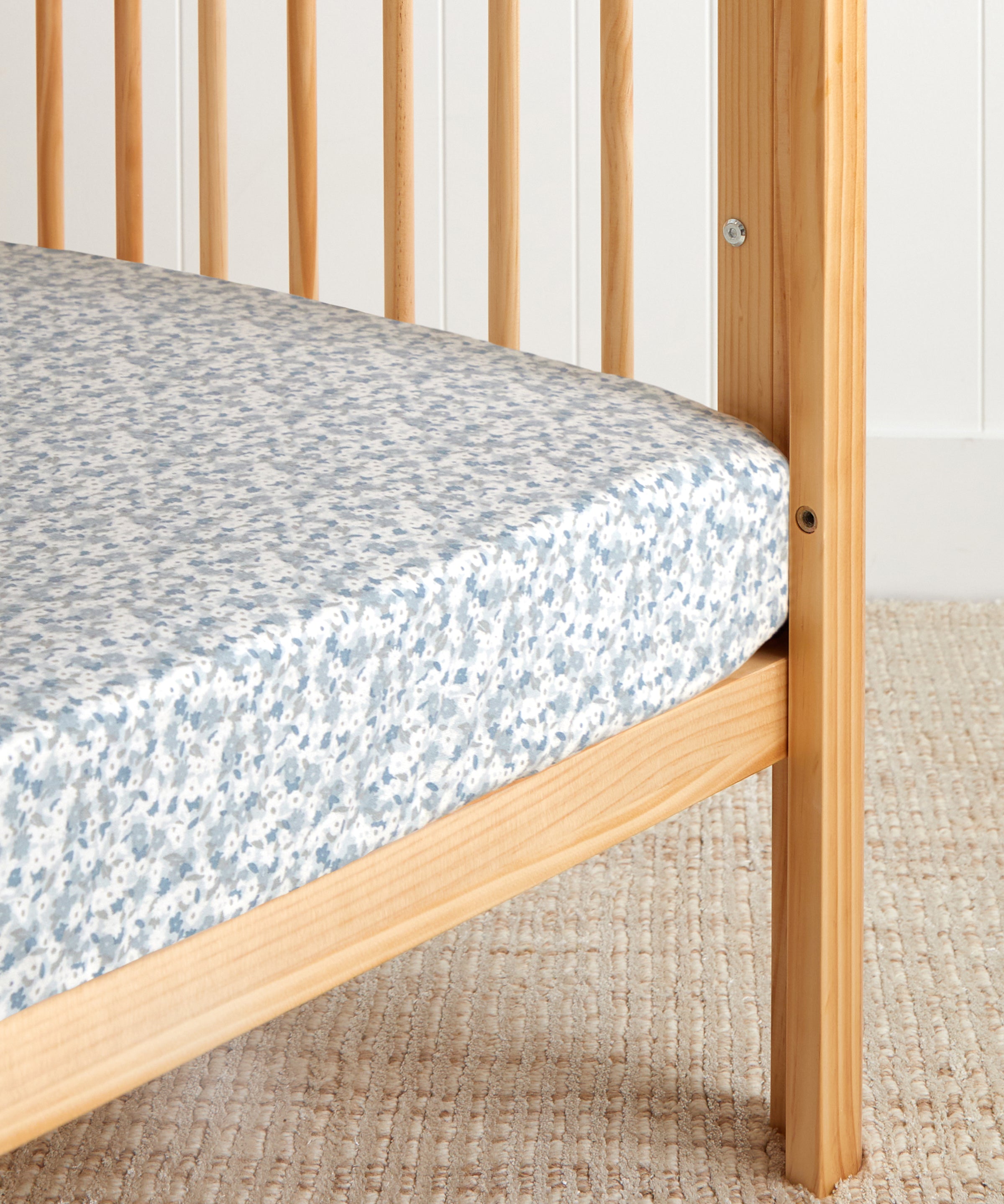 Pinnacle Flannel Cot Fitted Sheet | Floral-1