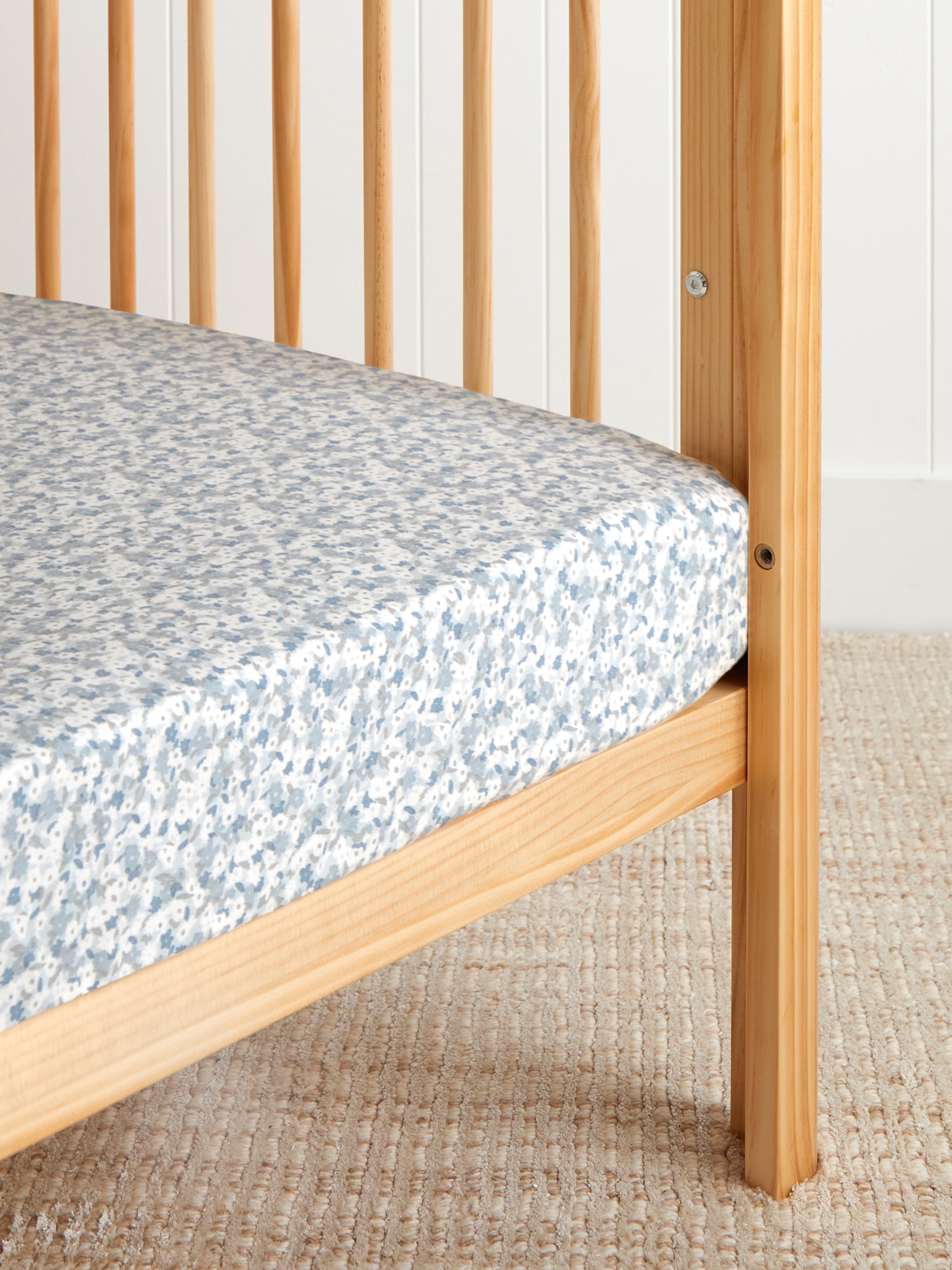 Pinnacle Flannel Cot Fitted Sheet | Floral-1