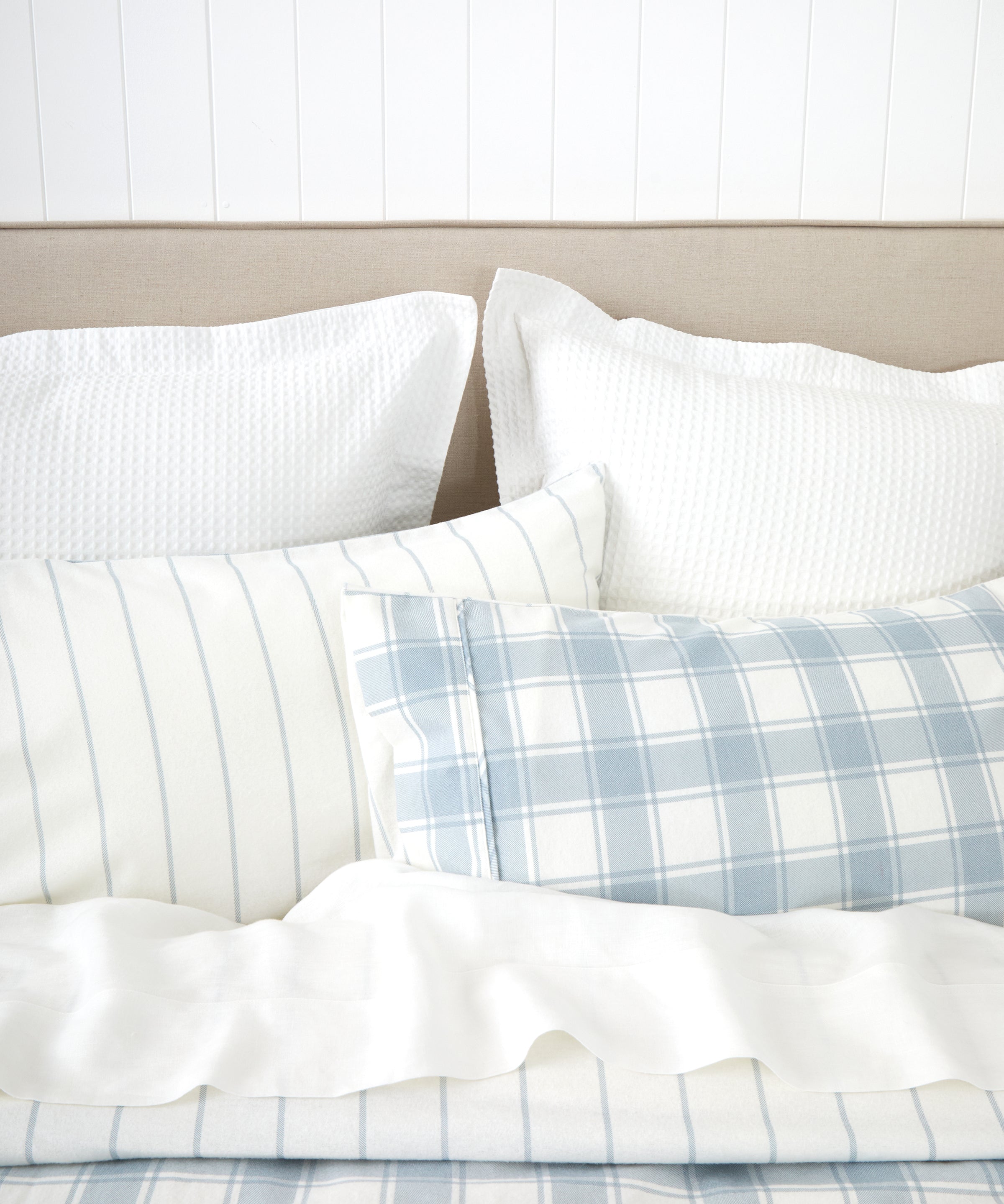 Pinnacle Flannel Reversible Duvet Cover Set | Blue-2