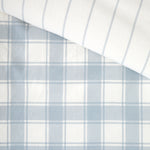 Pinnacle Flannel Reversible Duvet Cover Set | Blue-4