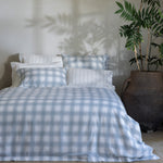 Pinnacle Flannel Reversible Duvet Cover Set | Blue-5