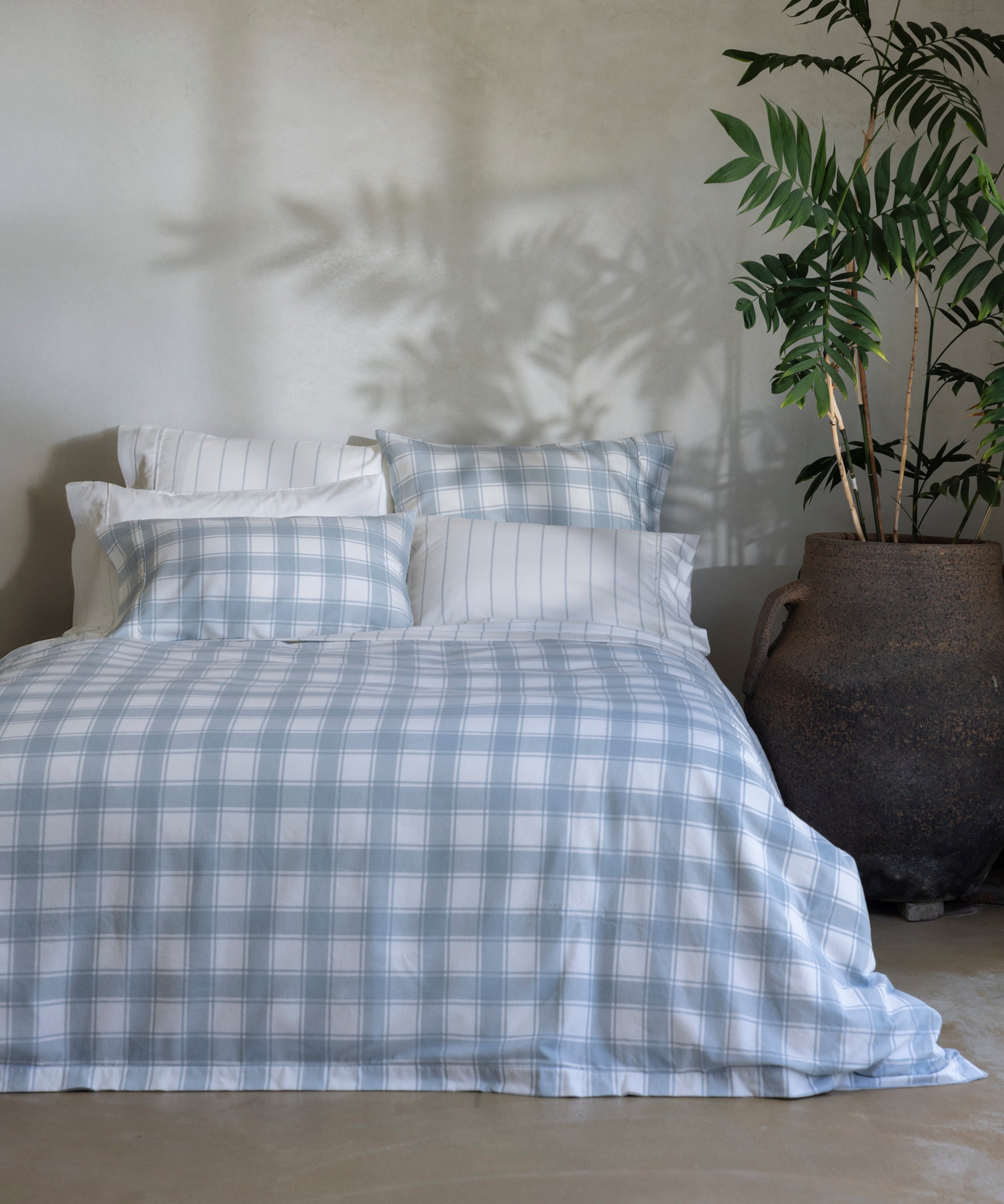 Pinnacle Flannel Reversible Duvet Cover Set | Blue-5