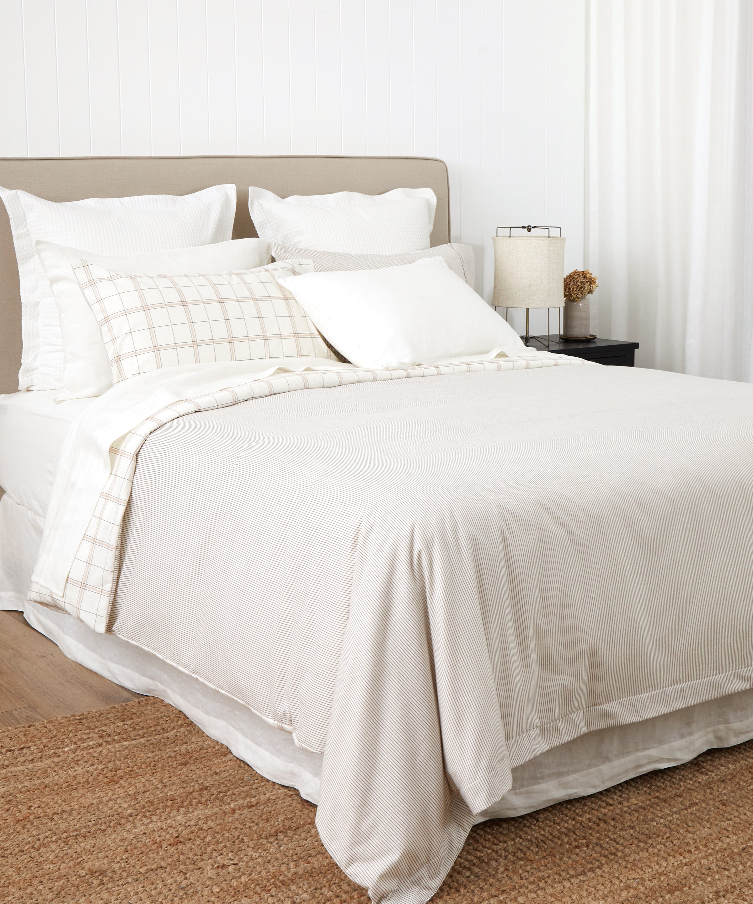 Pinnacle Flannel Reversible Duvet Cover Set | Cocoa-3