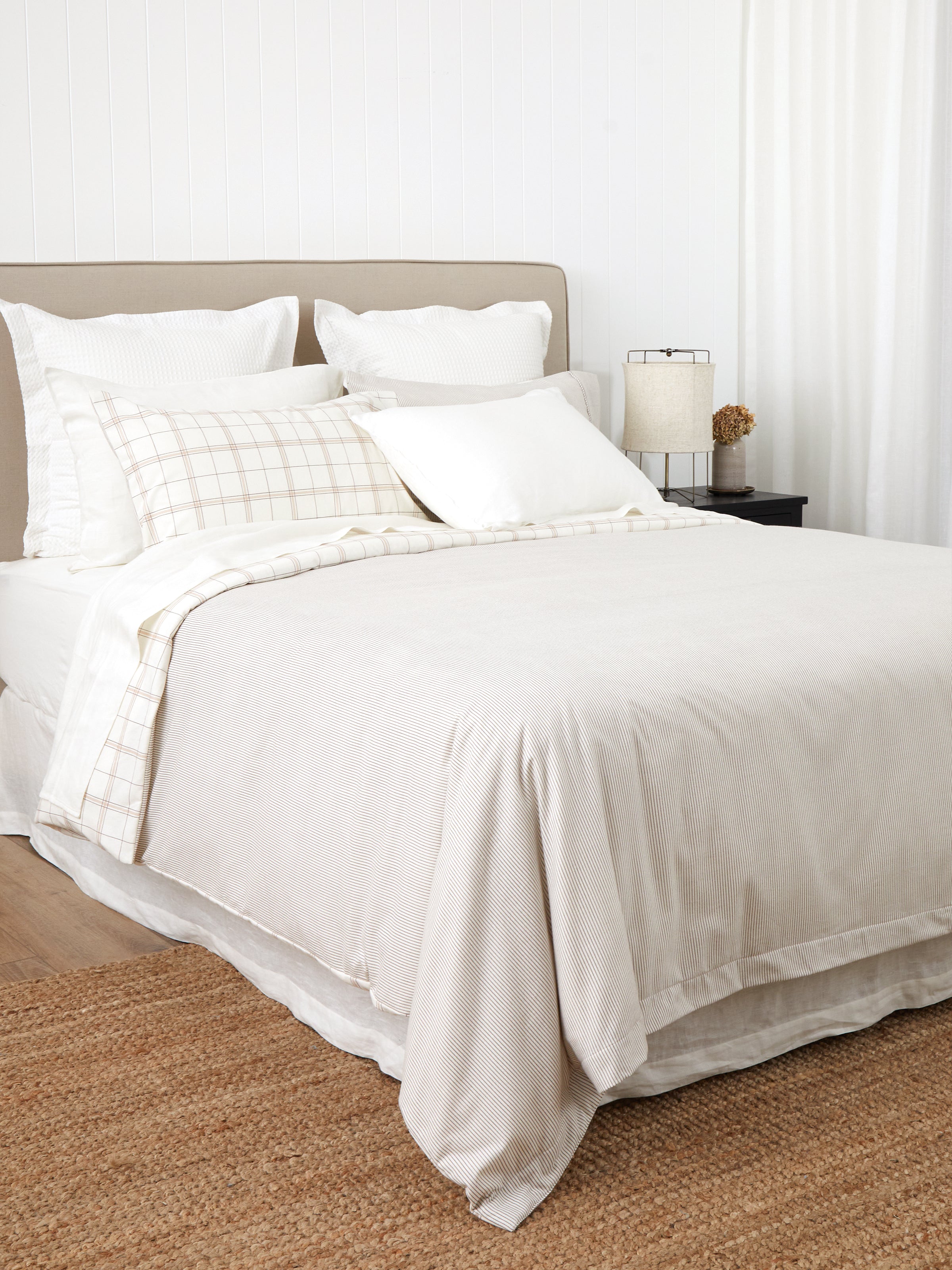 Pinnacle Flannel Reversible Duvet Cover Set | Cocoa-3
