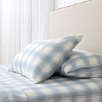 Pinnacle Flannel Sheet Set | Blue Check-1