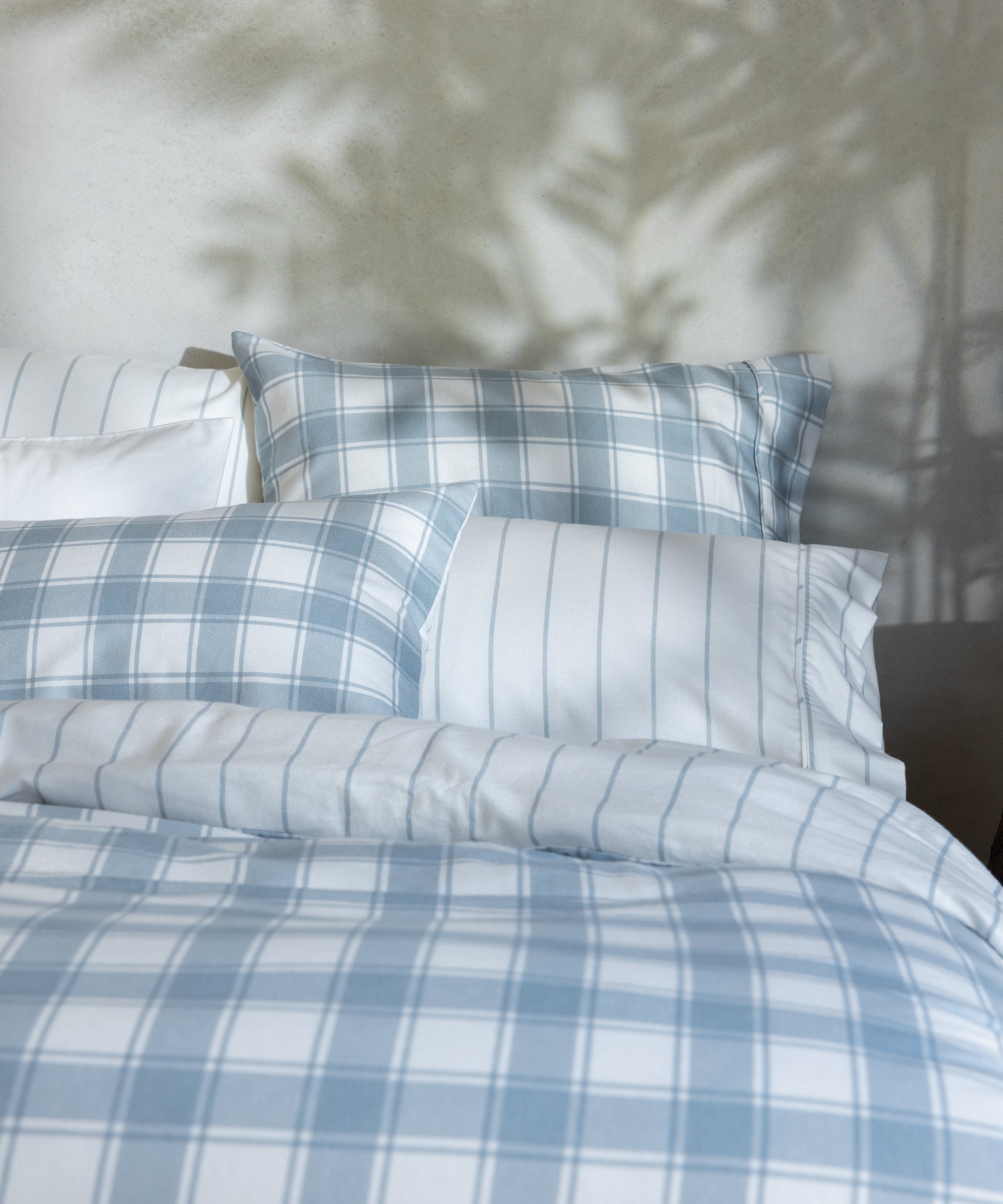 Pinnacle Flannel Sheet Set | Blue Check-2