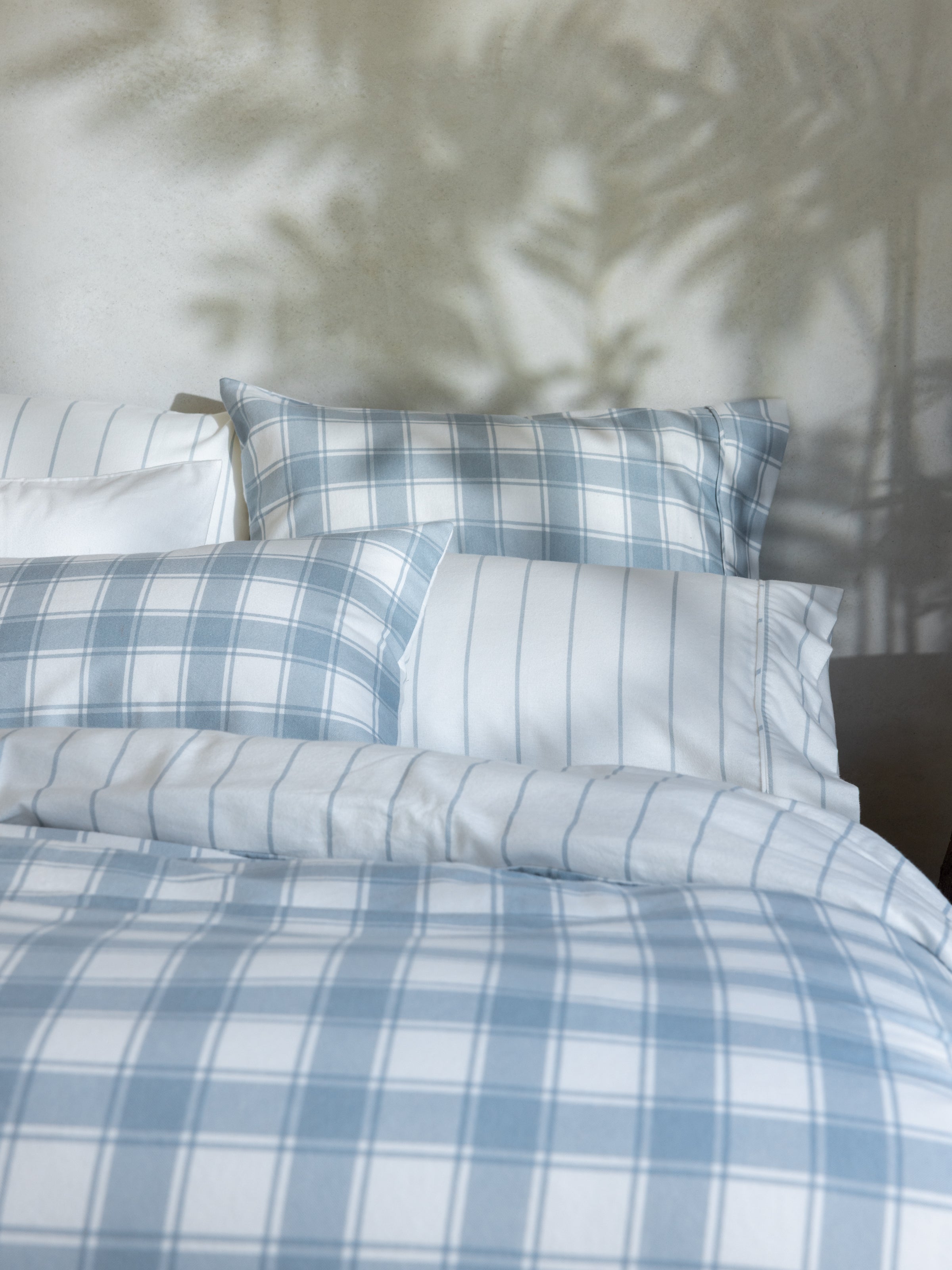 Pinnacle Flannel Sheet Set | Blue Check-2