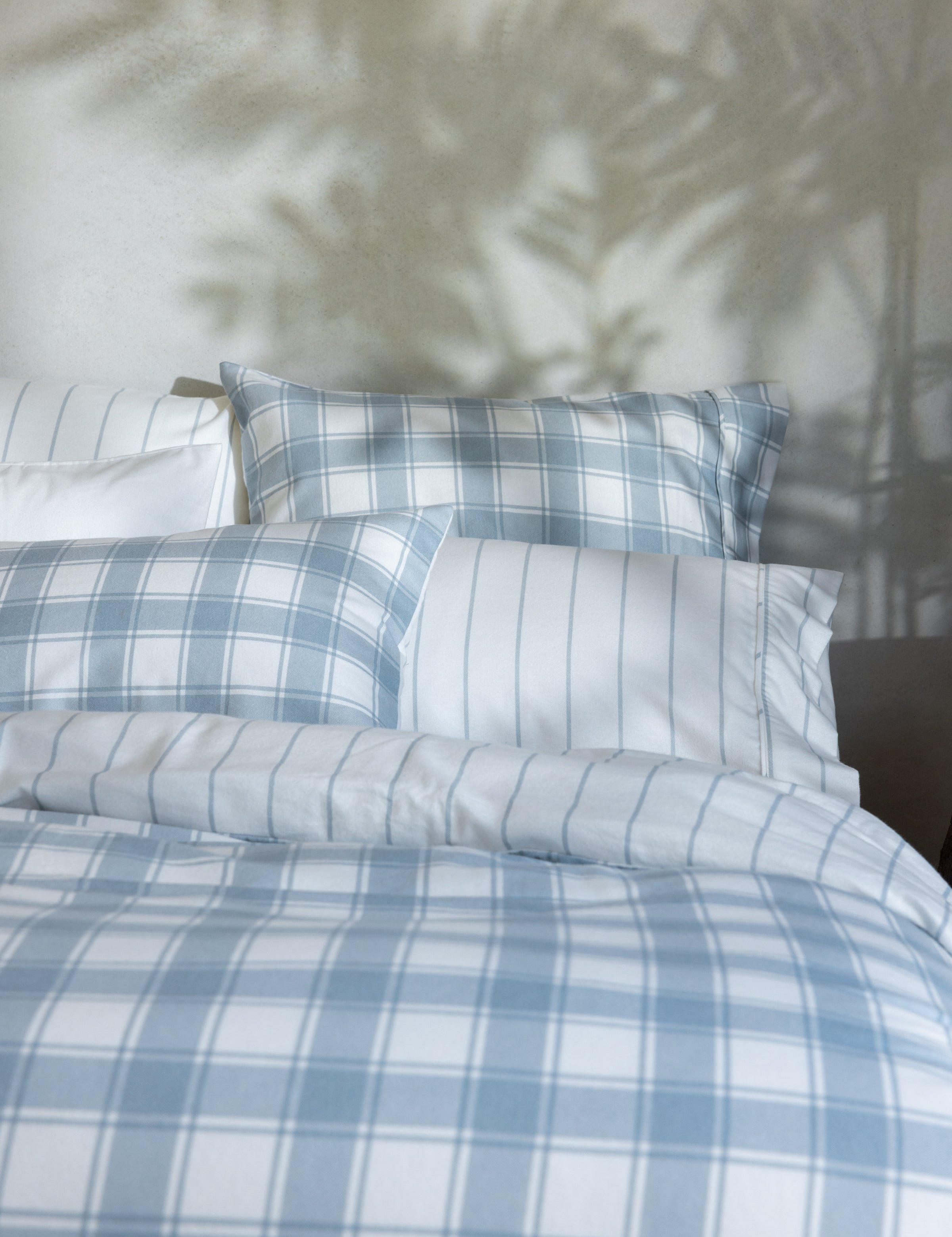 Pinnacle Flannel Sheet Set | Blue Stripe-2