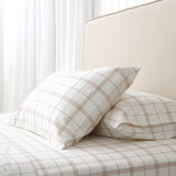 Pinnacle Flannel Sheet Set | Cocoa Check-1