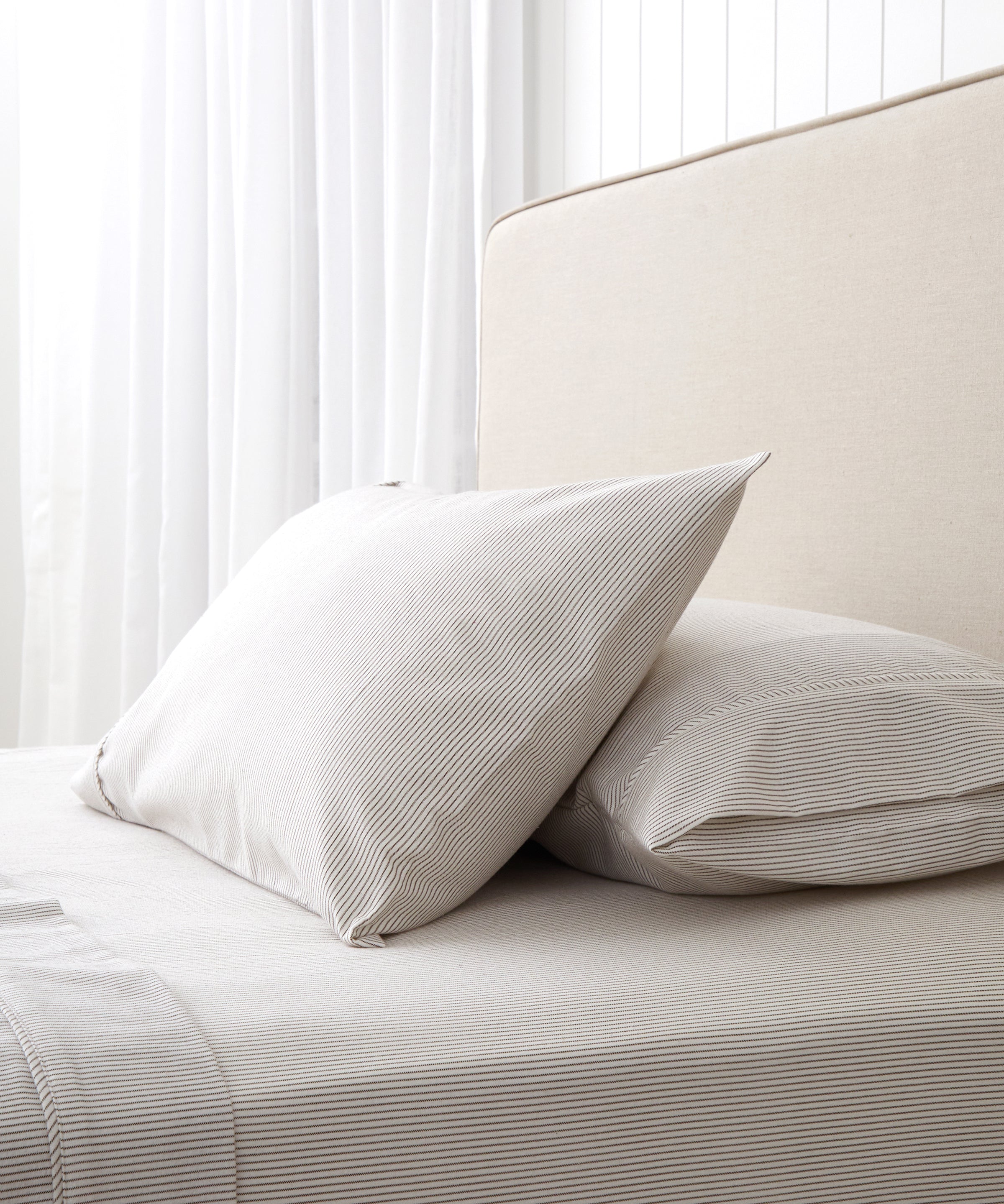 Pinnacle Flannel Sheet Set | Cocoa Stripe-1