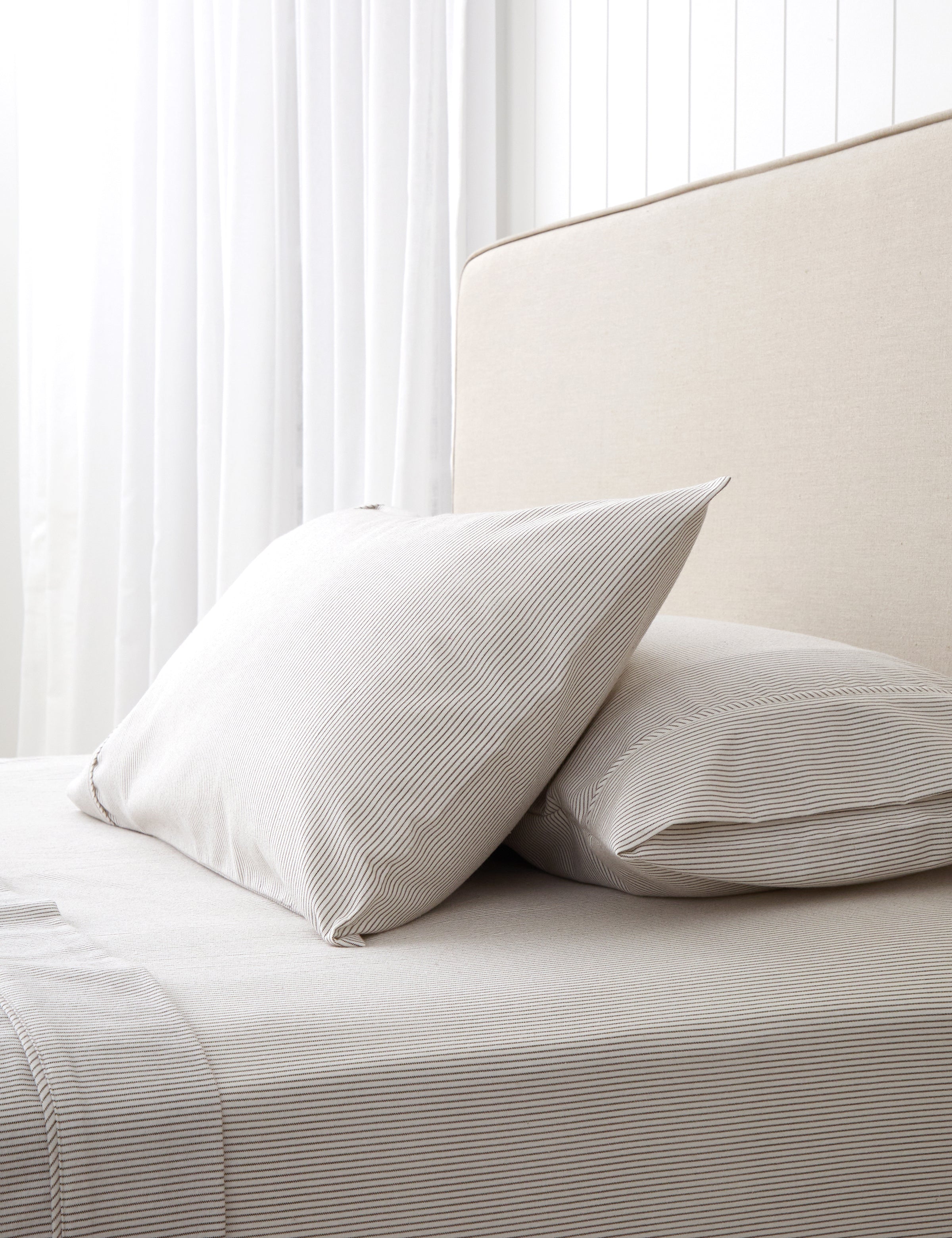 Pinnacle Flannel Sheet Set | Cocoa Stripe-1