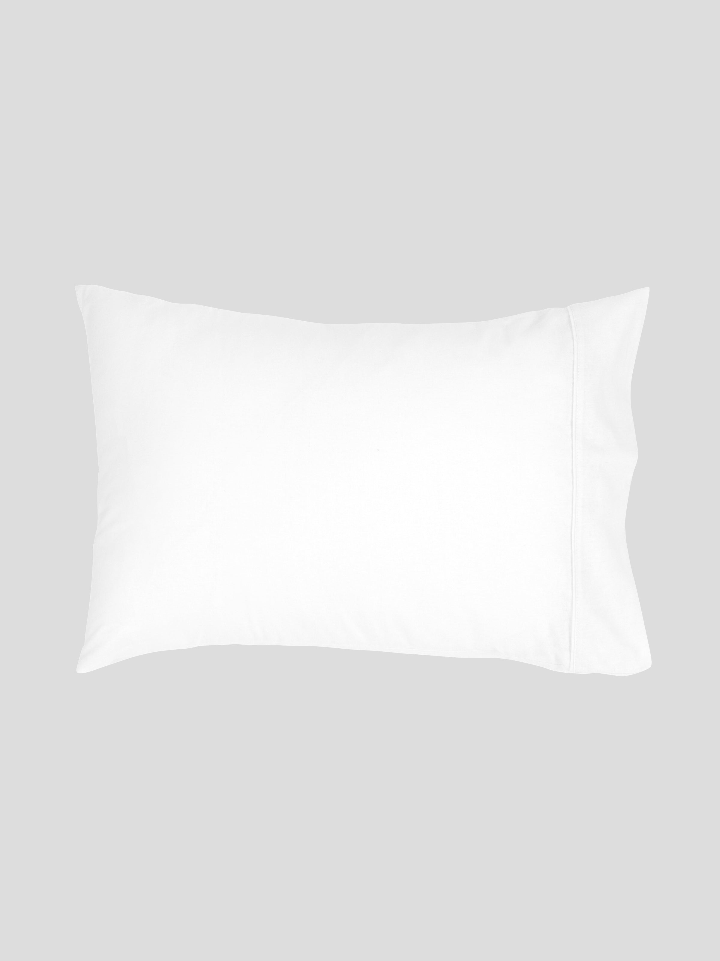 Pinnacle Flannel Standard Pillowcase Set | White-1
