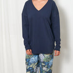 Piper Long Sleeve Tee | Navy-1