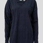 Piper Long Sleeve Tee | Navy-2