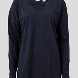 Piper Long Sleeve Tee | Navy-2