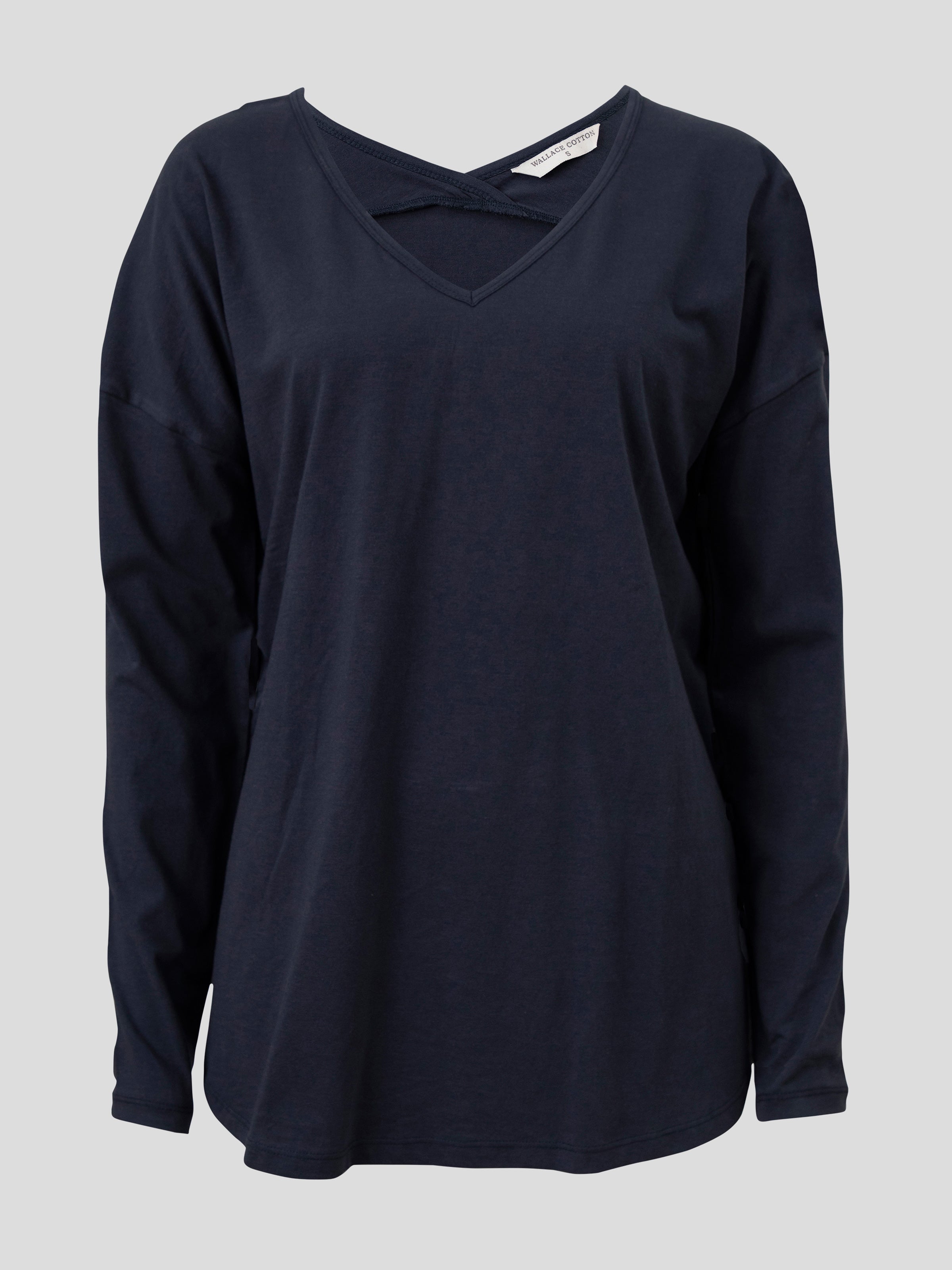 Piper Long Sleeve Tee | Navy-2