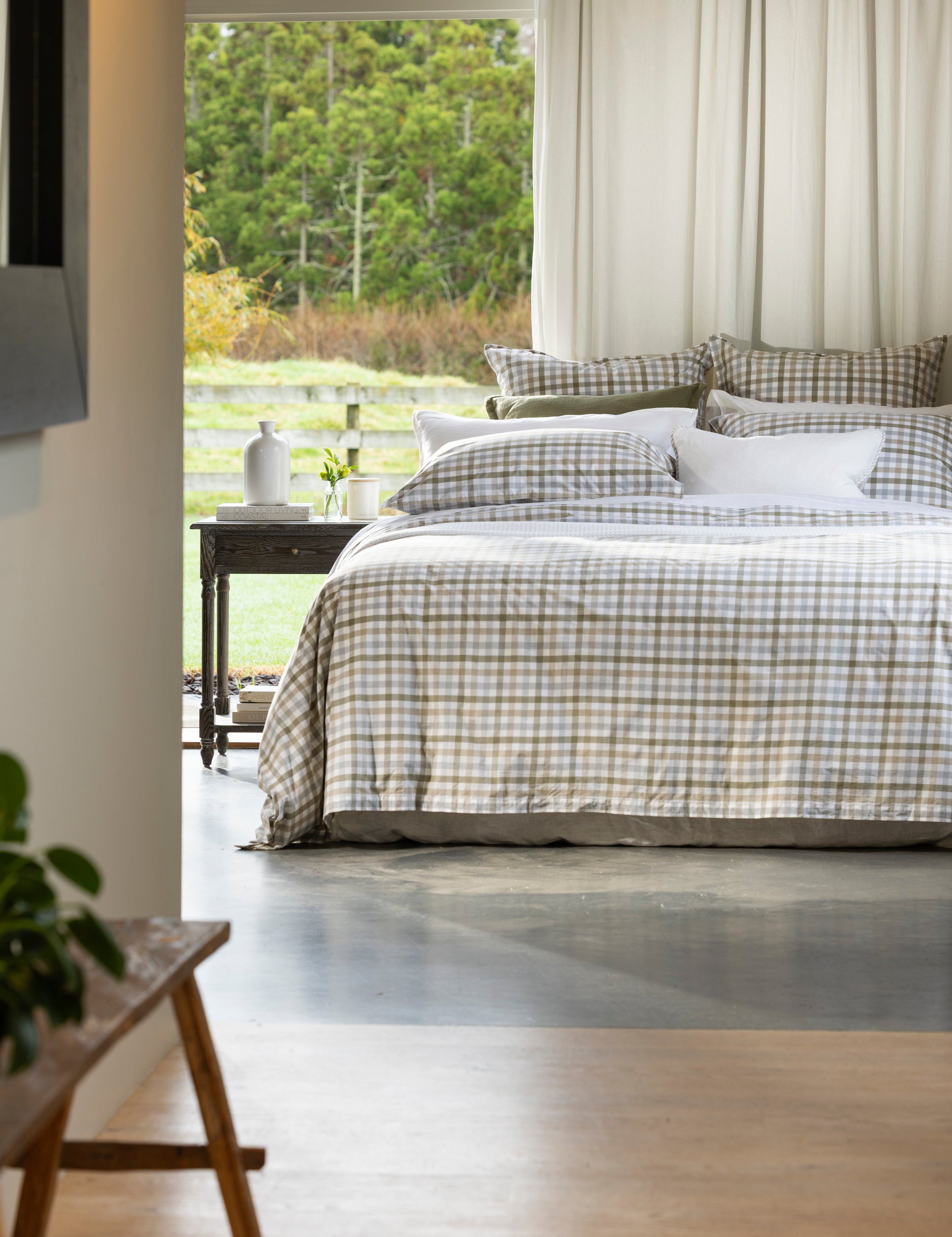 Portland Duvet Cover Set | Gingham-5