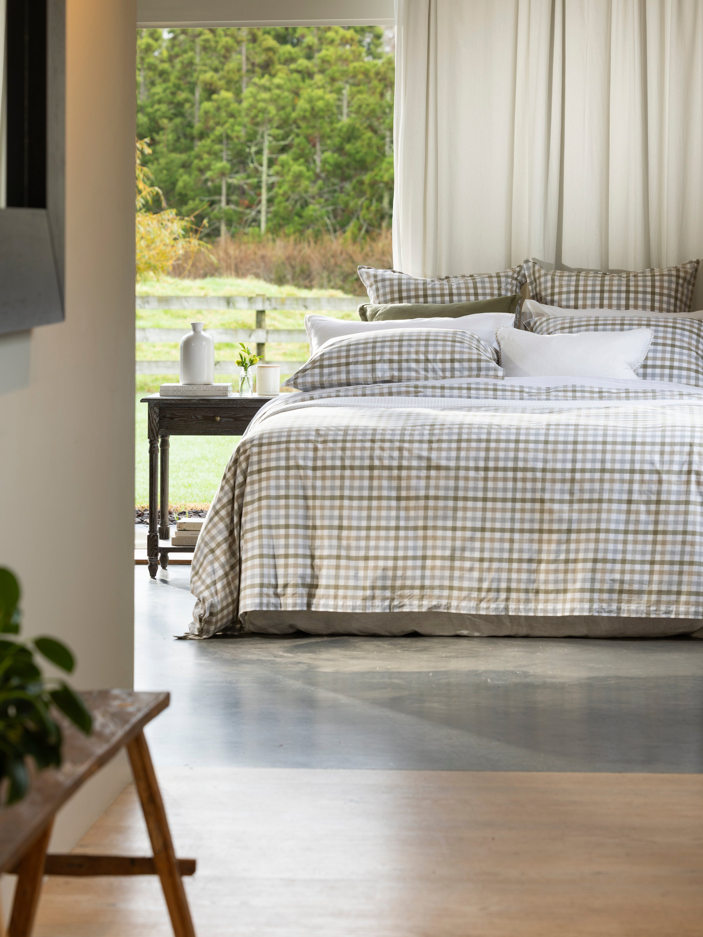 Portland Duvet Cover Set | Gingham-5