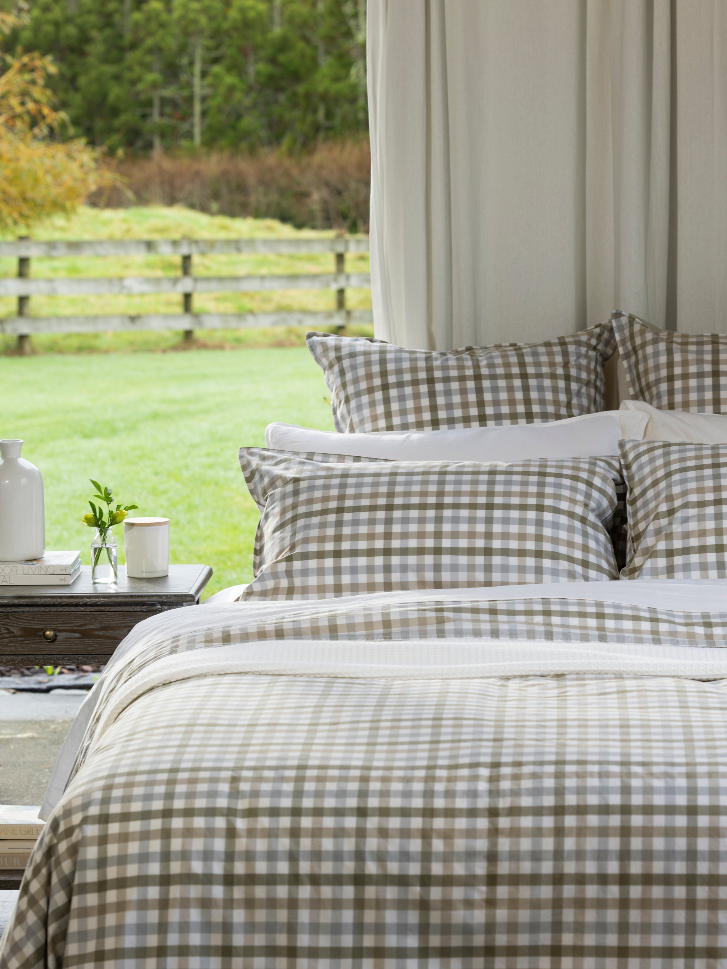 Portland Standard Pillowcase Set | Gingham-2