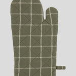 Potager Single Oven Glove | Olive Check-3